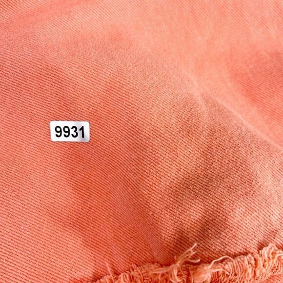 POL Jacket Womens Medium Orange Cotton Long-Sleeve Full-Zip Belted oversized - Picture 9 of 9